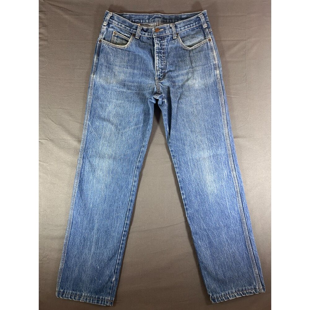 Vtg 80s 90s Calvin Klein High Waist Straight Jeans Made in USA 100% Cotton 34